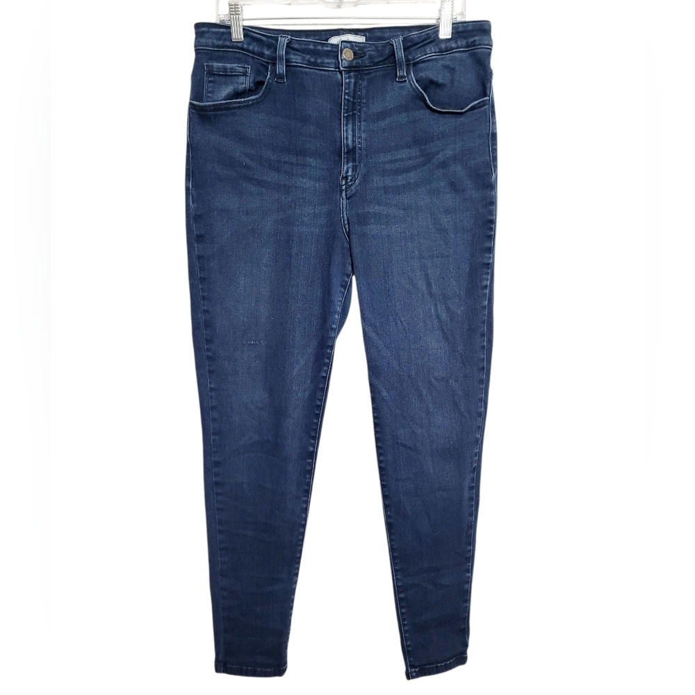 Kancan Signature Woman Kurvy Ultra High Rise Ankle Skinny Jeans Size 31 Stretch
